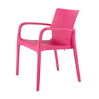 Alissa Resin Stackable All-Weather Dining Armchair, Set of 2