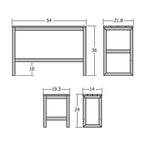 HIGHWOOD Monroe Modern Counter-Height Dining Balcony Set