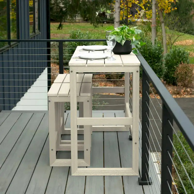 HIGHWOOD Monroe Modern Counter-Height Dining Balcony Set