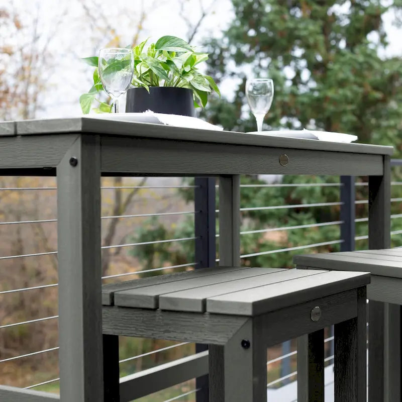 HIGHWOOD Monroe Modern Counter-Height Dining Balcony Set