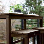 HIGHWOOD Monroe Modern Counter-Height Dining Balcony Set