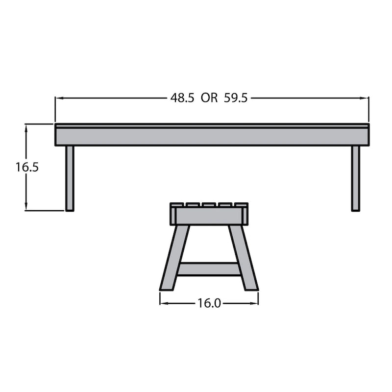 Highwood Weatherly 4-foot Eco-friendly Synthetic Wood Picnic Bench