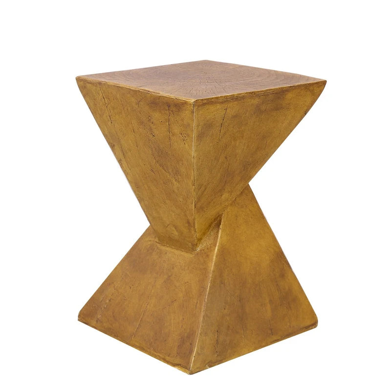 Concrete Art Side Table Modern Accent end Table for Indoor Outdoor