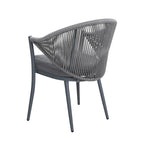NUU GARDEN 3-Piece Aluminum Patio Furniture Bistro Set with Cushions
