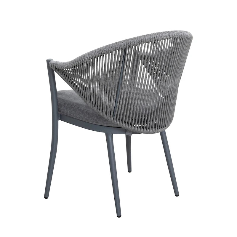 NUU GARDEN 3-Piece Aluminum Patio Furniture Bistro Set with Cushions