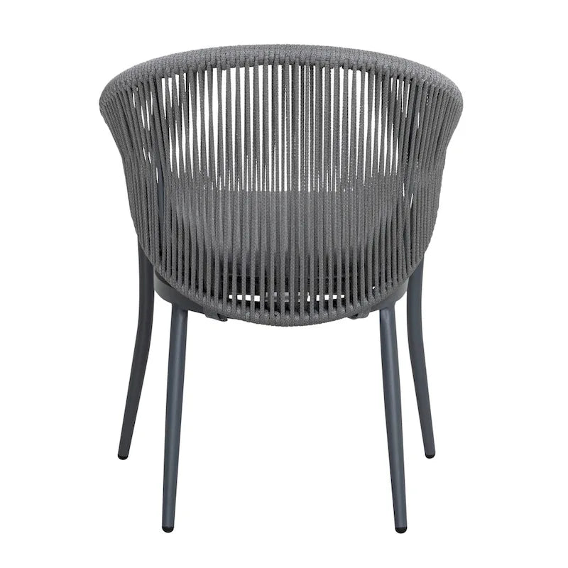 NUU GARDEN 3-Piece Aluminum Patio Furniture Bistro Set with Cushions
