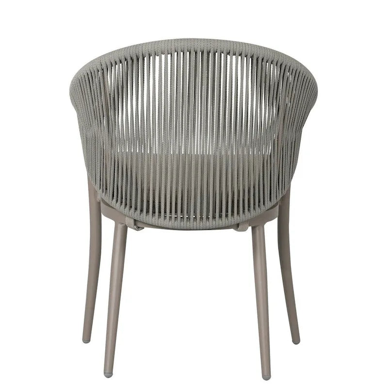NUU GARDEN 3-Piece Aluminum Patio Furniture Bistro Set with Cushions