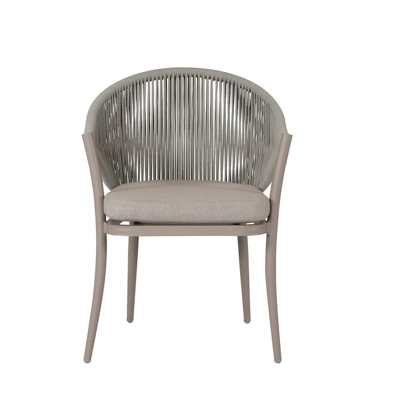 NUU GARDEN 3-Piece Aluminum Patio Furniture Bistro Set with Cushions