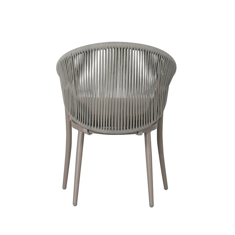 NUU GARDEN 3-Piece Aluminum Patio Furniture Bistro Set with Cushions