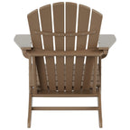 Polytrends Altura Classic Outdoor Eco-Friendly All Weather Adirondack Chair with Ottoman (2-Piece Set)