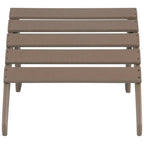 Polytrends Altura Classic Outdoor Eco-Friendly All Weather Adirondack Chair with Ottoman (2-Piece Set)
