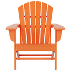 Polytrends Altura Classic Outdoor Eco-Friendly All Weather Adirondack Chair with Ottoman (2-Piece Set)
