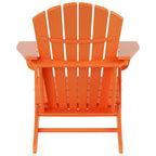 Polytrends Altura Classic Outdoor Eco-Friendly All Weather Adirondack Chair with Ottoman (2-Piece Set)