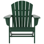 Polytrends Altura Classic Outdoor Eco-Friendly All Weather Adirondack Chair with Ottoman (2-Piece Set)