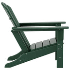 Polytrends Altura Classic Outdoor Eco-Friendly All Weather Adirondack Chair with Ottoman (2-Piece Set)