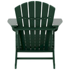 Polytrends Altura Classic Outdoor Eco-Friendly All Weather Adirondack Chair with Ottoman (2-Piece Set)