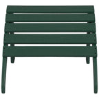 Polytrends Altura Classic Outdoor Eco-Friendly All Weather Adirondack Chair with Ottoman (2-Piece Set)