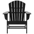 Polytrends Altura Classic Outdoor Eco-Friendly All Weather Adirondack Chair with Ottoman (2-Piece Set)