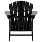Polytrends Altura Classic Outdoor Eco-Friendly All Weather Adirondack Chair with Ottoman (2-Piece Set)