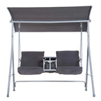 Jamna Water-resistant Patio Swing with Center Pivot Table by Havenside Home