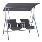Jamna Water-resistant Patio Swing with Center Pivot Table by Havenside Home