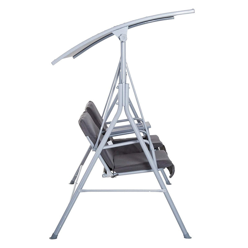 Jamna Water-resistant Patio Swing with Center Pivot Table by Havenside Home