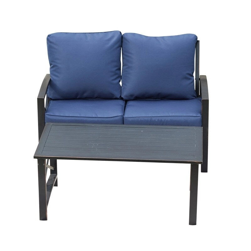 PATIO FESTIVAL 8-Piece Outdoor Sofa Seating Group with Cushions