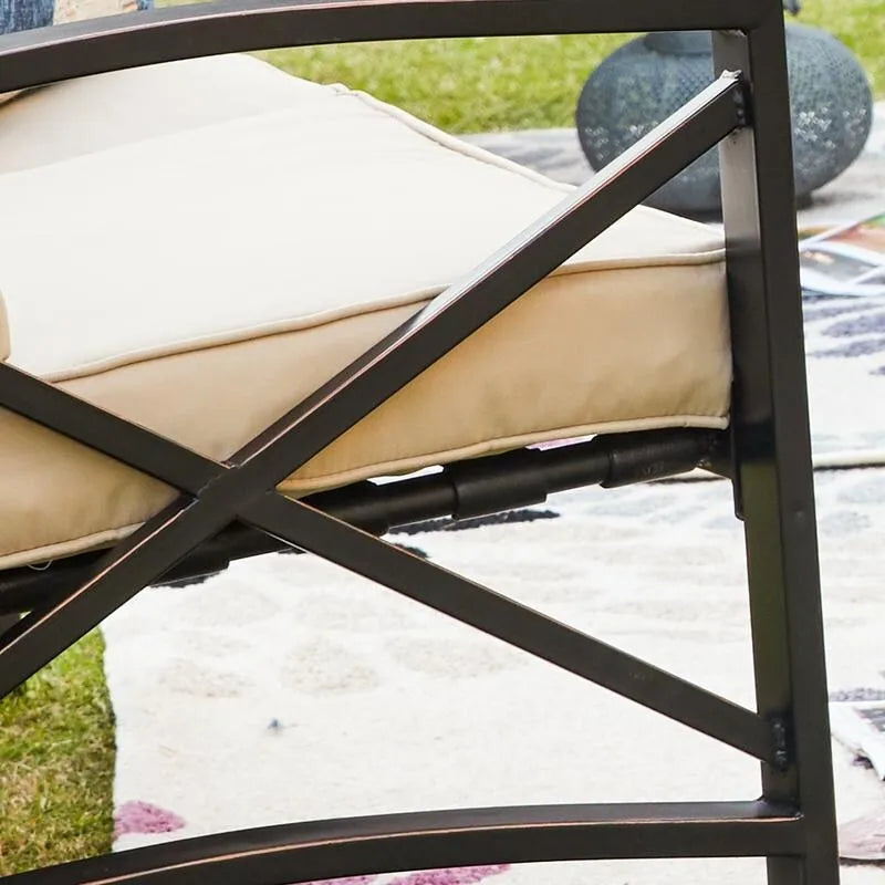 PATIO FESTIVAL 8-Piece Outdoor Sofa Seating Group with Cushions