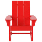 Polytrends Shoreside Modern Eco-Friendly All Weather Poly Adirondack Rocking Chairs (Set of 4)