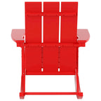 Polytrends Shoreside Modern Eco-Friendly All Weather Poly Adirondack Rocking Chairs (Set of 4)
