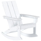 Polytrends Shoreside Modern Eco-Friendly All Weather Poly Adirondack Rocking Chairs (Set of 4)