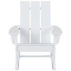 Polytrends Shoreside Modern Eco-Friendly All Weather Poly Adirondack Rocking Chairs (Set of 4)