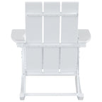 Polytrends Shoreside Modern Eco-Friendly All Weather Poly Adirondack Rocking Chairs (Set of 4)