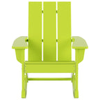 Polytrends Shoreside Modern Eco-Friendly All Weather Poly Adirondack Rocking Chairs (Set of 4)