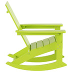 Polytrends Shoreside Modern Eco-Friendly All Weather Poly Adirondack Rocking Chairs (Set of 4)