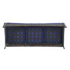 Gymojoy Outdoor Wicker Patio Sofa 3-Seat Rattan Sofa Furniture