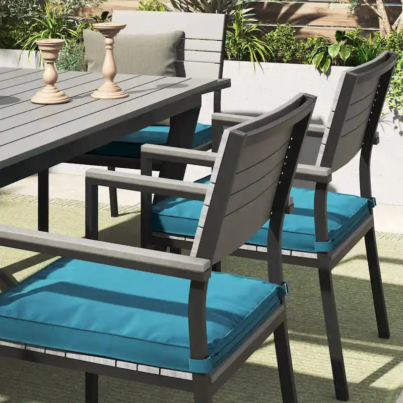 Corvus Orville 6-piece Aluminum Outdoor Dining Set with WPC Table Top
