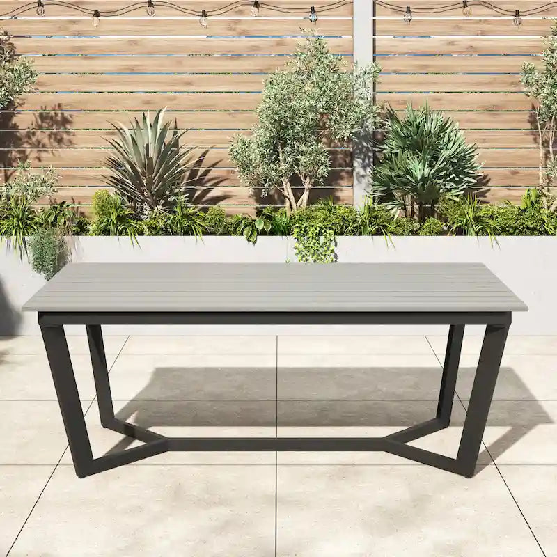 Corvus Orville 6-piece Aluminum Outdoor Dining Set with WPC Table Top