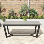 Corvus Orville 6-piece Aluminum Outdoor Dining Set with WPC Table Top