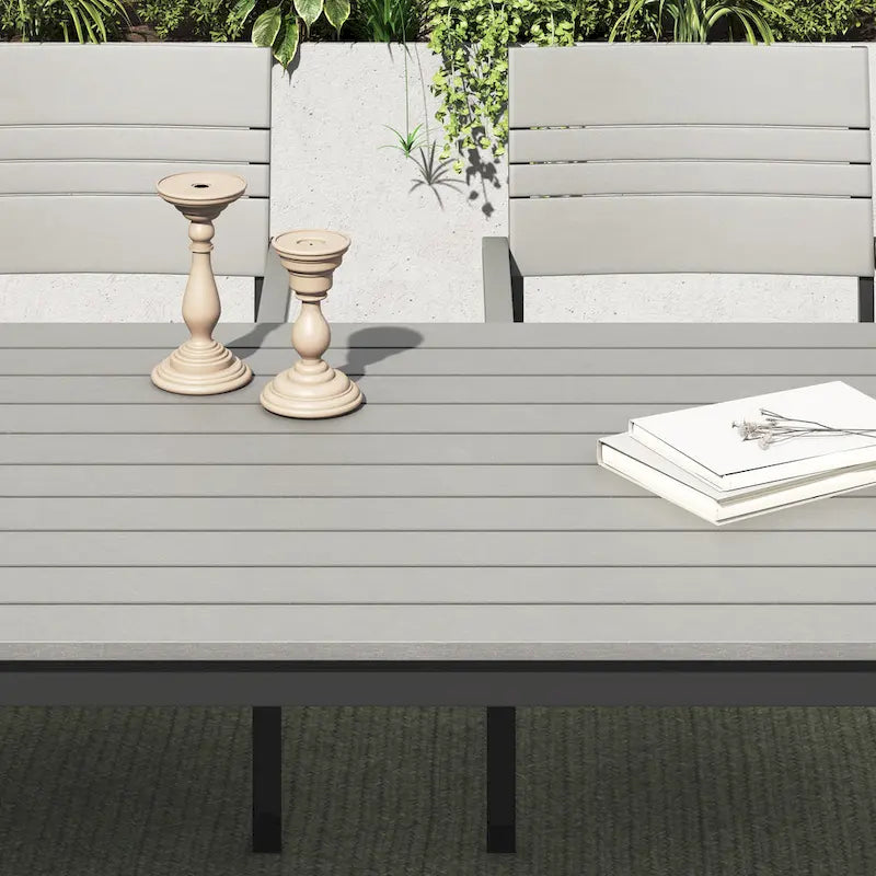 Corvus Orville 6-piece Aluminum Outdoor Dining Set with WPC Table Top