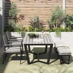 Corvus Orville 6-piece Aluminum Outdoor Dining Set with WPC Table Top