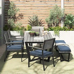 Corvus Orville 6-piece Aluminum Outdoor Dining Set with WPC Table Top