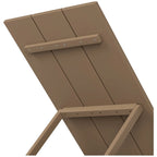 Polytrends Shoreside Modern Poly Eco-Friendly All Weather Reclining Chaise Lounge With Wheels