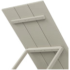 Polytrends Shoreside Modern Poly Eco-Friendly All Weather Reclining Chaise Lounge With Wheels