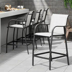 Pellebant Outdoor Bar Height Barstools Patio Bar Stools Chairs - 22.5  D x 21.3  W x 44  H