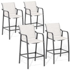 Pellebant Outdoor Bar Height Barstools Patio Bar Stools Chairs - 22.5  D x 21.3  W x 44  H