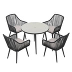 5-Piece Outdoor Patio Wicker Dining Set