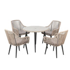 5-Piece Outdoor Patio Wicker Dining Set