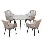 5-Piece Outdoor Patio Wicker Dining Set
