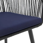 5-Piece Outdoor Patio Wicker Dining Set